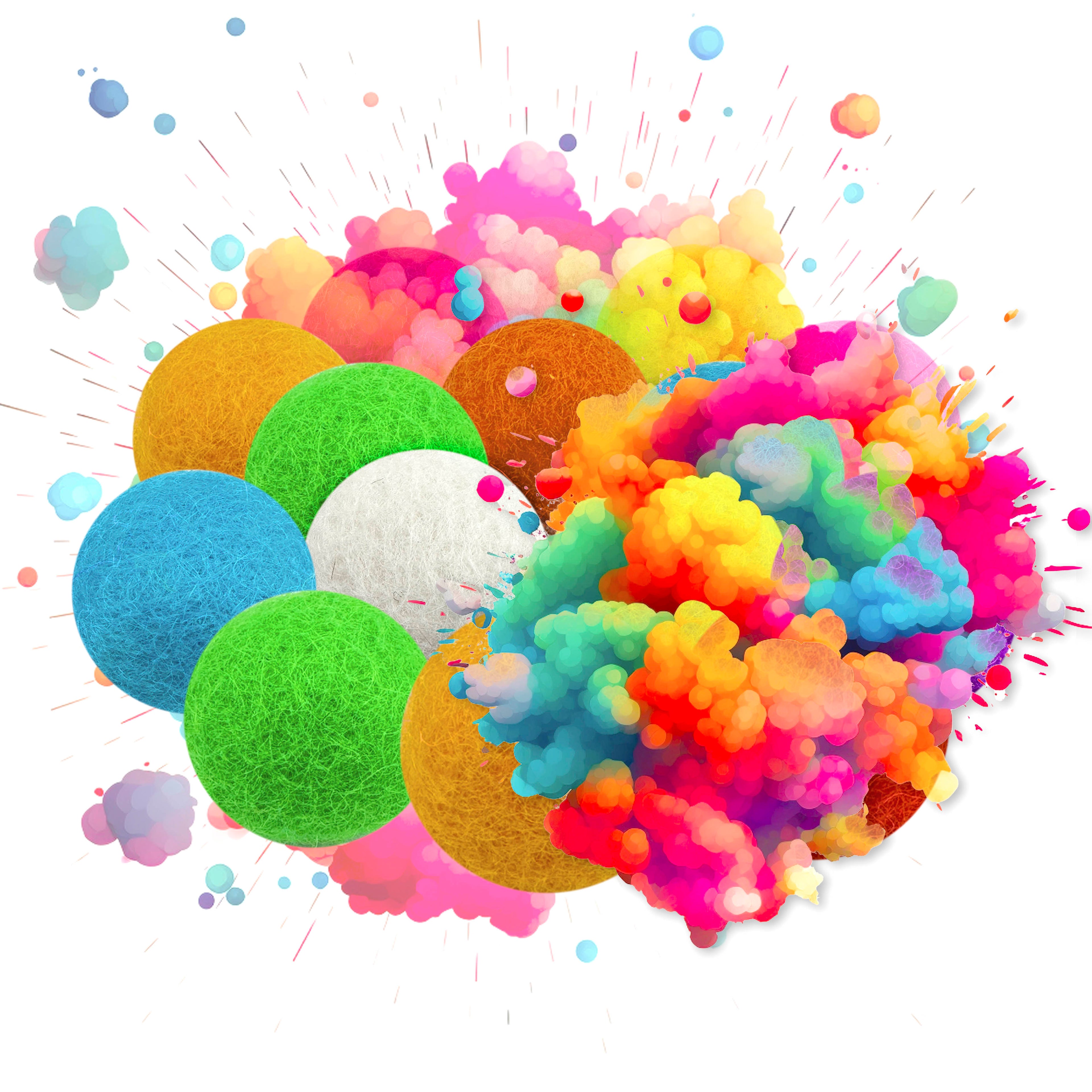 25 Felt Ball Slingshots Ammo Jar (pack of 10)