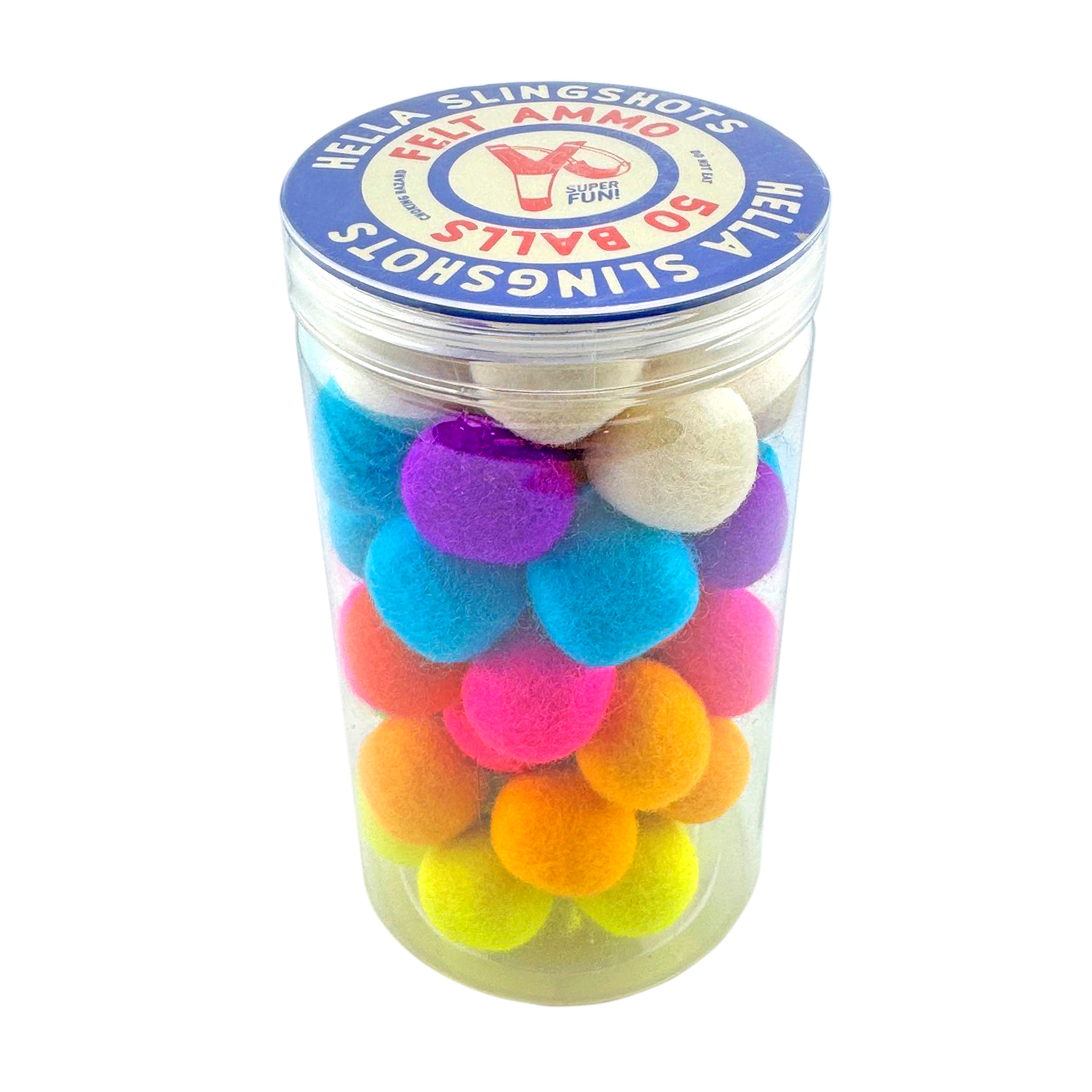 Felt Ball Slingshots Ammo - 50 Balls - Hella Slingshots