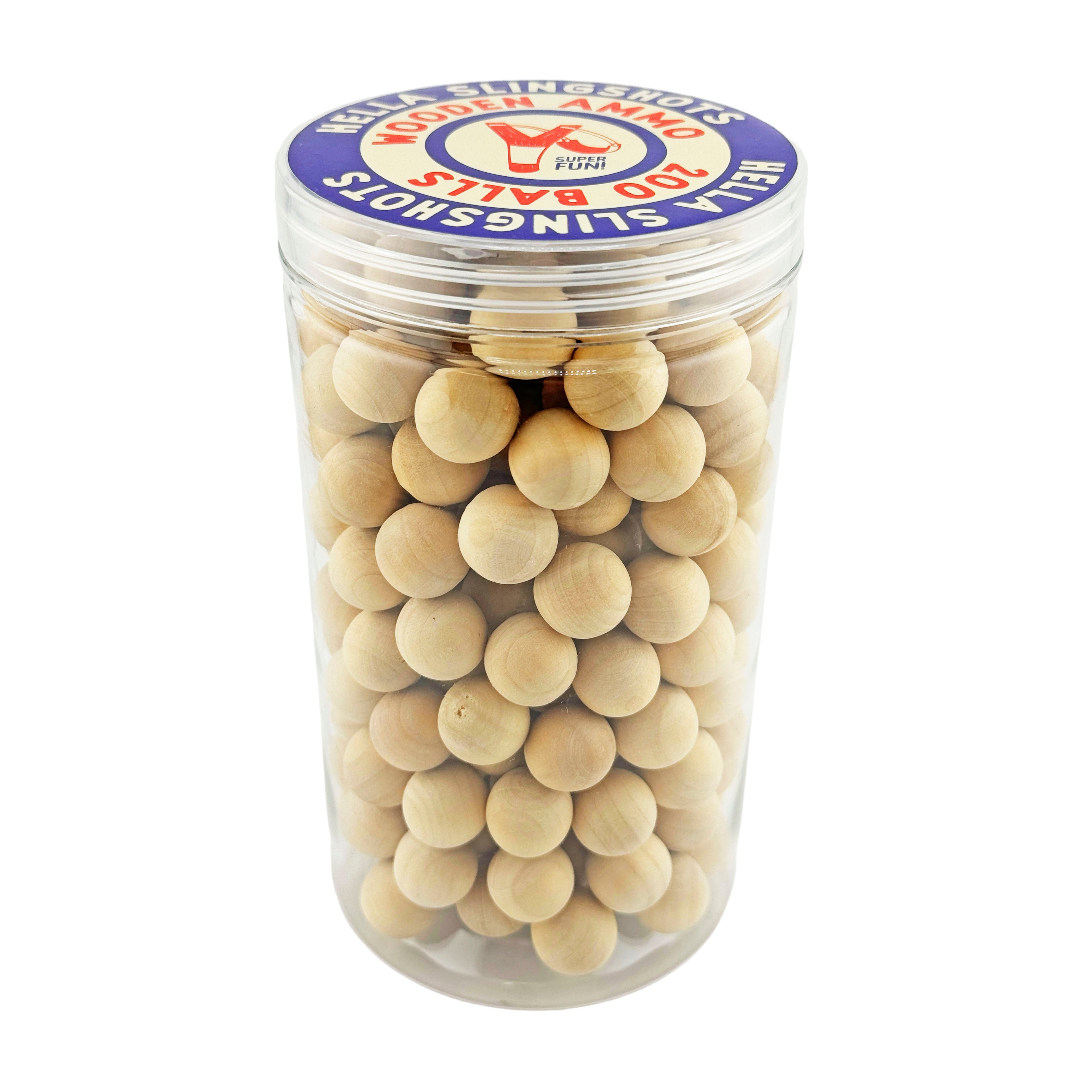Wooden Slingshot Ammo - 200 Balls - Hella Slingshots