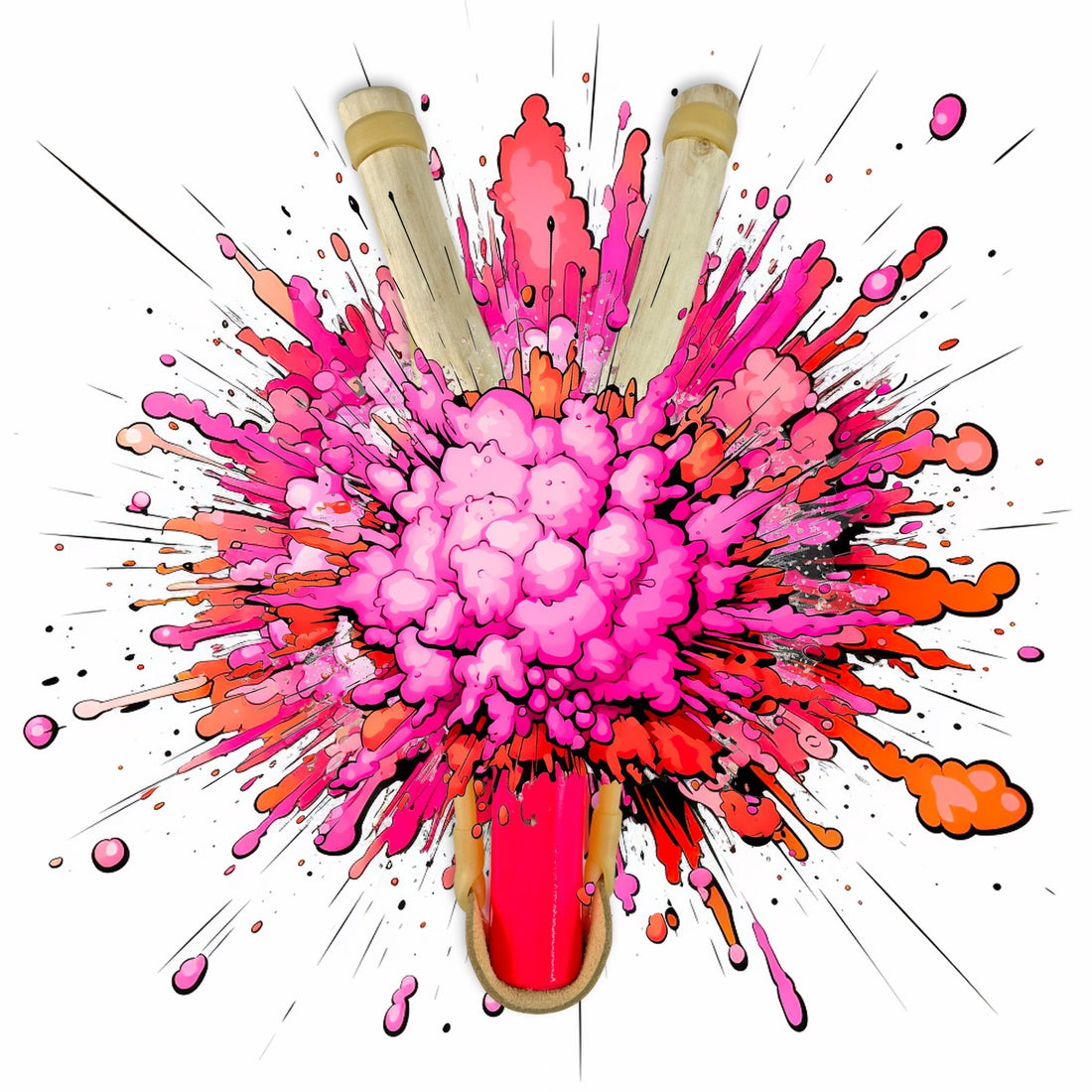 Neon Pink Slingshot - Hella Slingshots