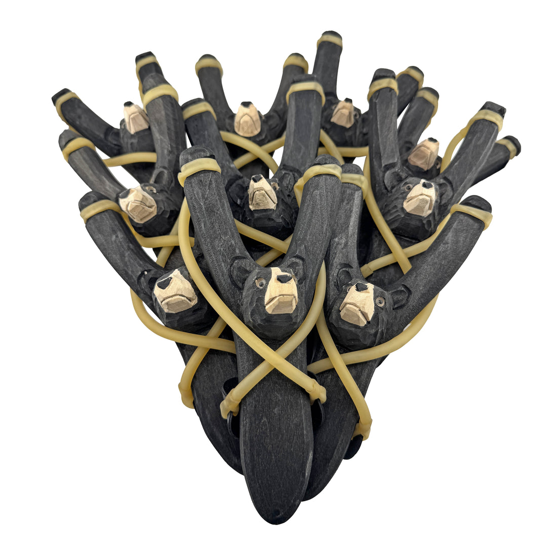 Wooden Bear Slingshot Unpackaged (pack of 10)
