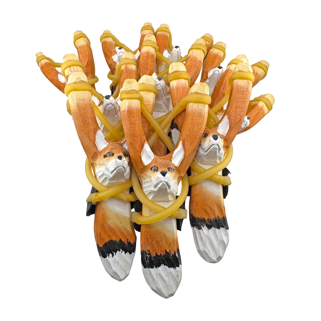 Wooden Fox Slingshot Unpackaged (pack of 10) - Hella Slingshots