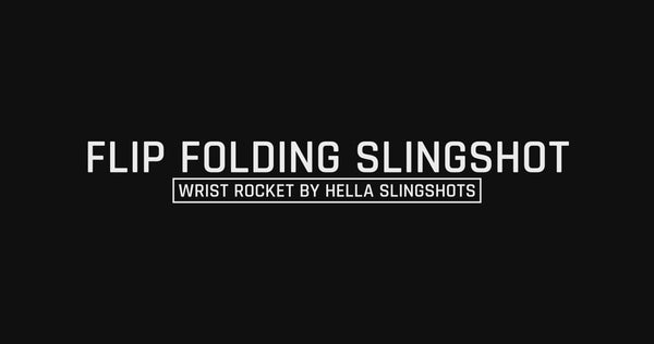 Gray Flip Folding Slingshot (pack of 5)